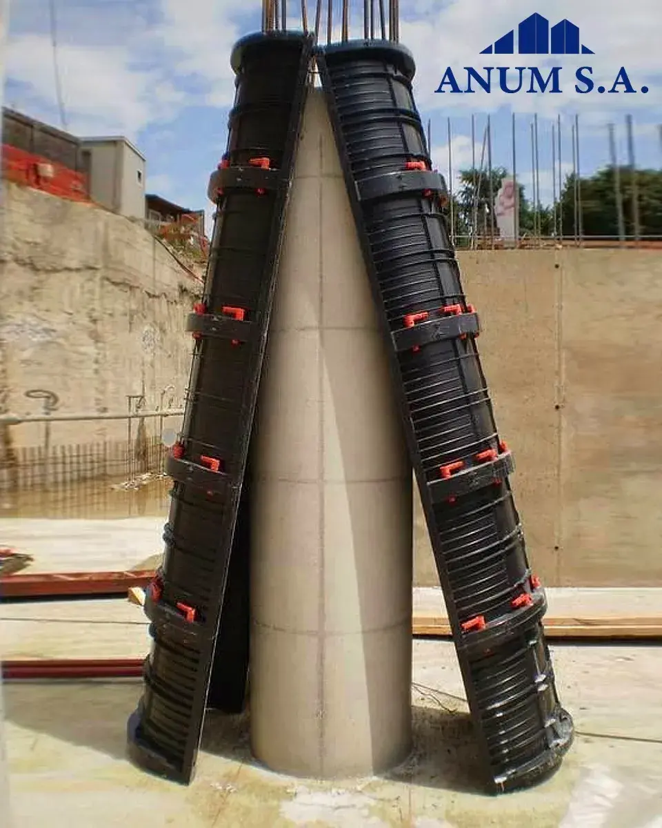 Encofrado circular metálico ANUM para columnas redondas (2)