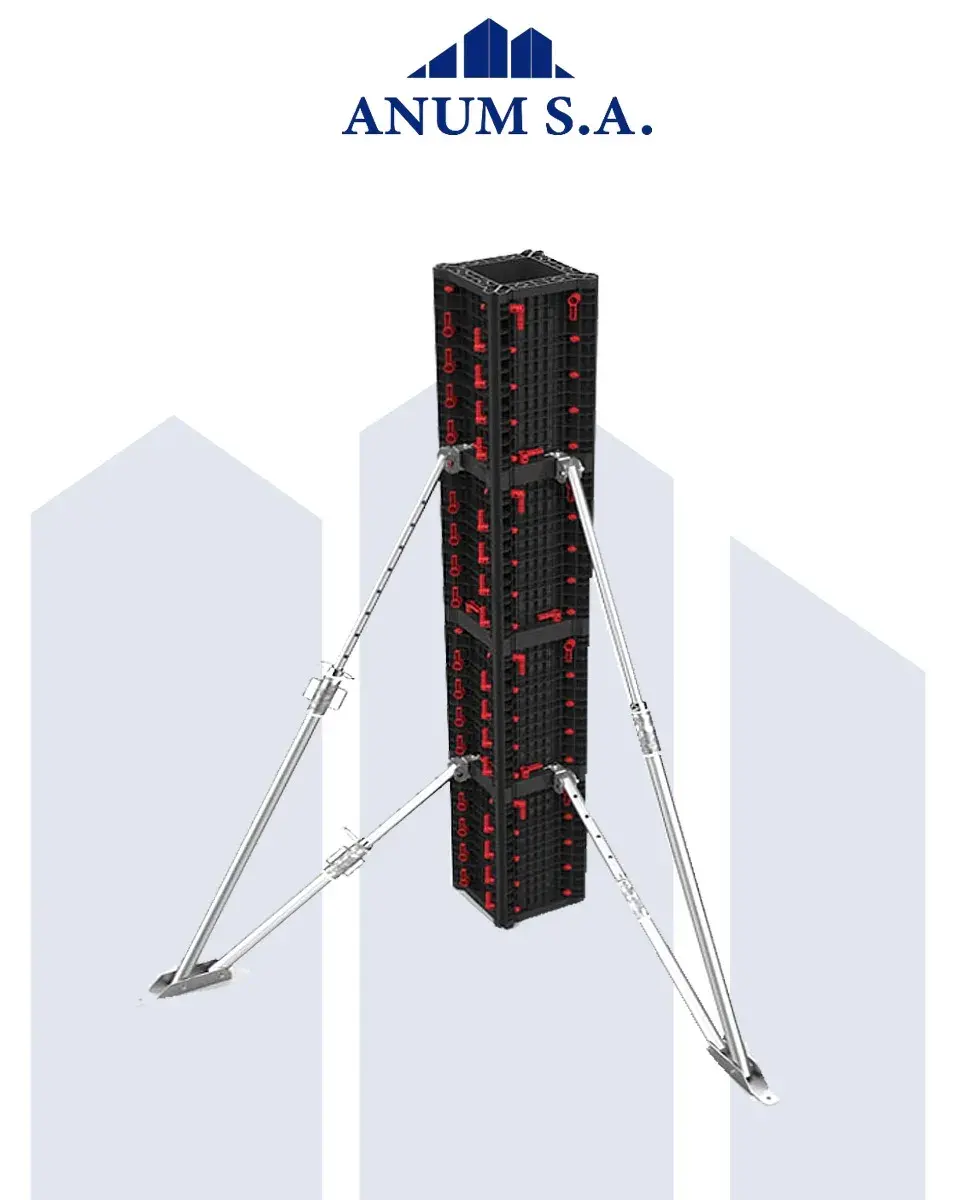encofrado recto modular para muros y columnas de hormigón – ANUM S.A. (2)